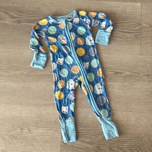 Little Sleepies - 0-3mo Milk and Cookies zippy - VUC